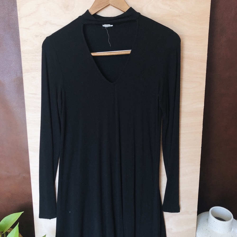 Black Long Sleeve Mini Dress from Garage